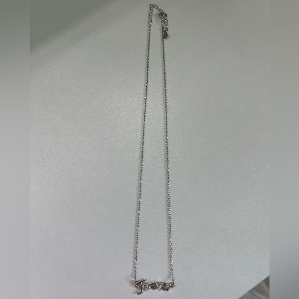 Silver 'Forever' Necklace - Picture 6 of 7